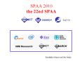 SPAA 2010 the 22nd SPAA PowerPoint PPT Presentation