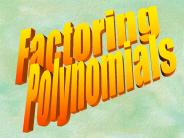 Factoring
