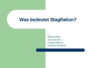 Was bedeutet Stagflation?