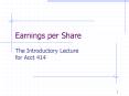 Earnings per Share PowerPoint PPT Presentation