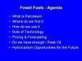 Fossil Fuels - Agenda PowerPoint PPT Presentation