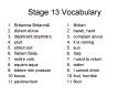 Stage 13 Vocabulary PowerPoint PPT Presentation