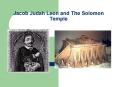 Jacob Judah Leon and The Solomon Temple PowerPoint PPT Presentation