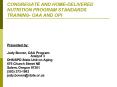 CONGREGATE AND HOME-DELIVERED NUTRITION PROGRAM STANDARDS TRAINING- OAA AND OPI PowerPoint PPT Presentation