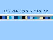 LOS VERBOS SER Y ESTAR