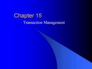Transaction Management