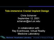 Tele-immersive Cranial Implant Design