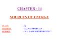 CHAPTER - 14 SOURCES OF ENERGY PowerPoint PPT Presentation