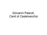 Giovanni Pascoli, Canti di Castelvecchio