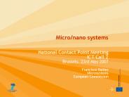 Micro/nano systems