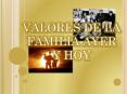 VALORES DE LA FAMILIA AYER Y HOY PowerPoint PPT Presentation