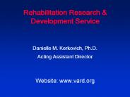 Rehabilitation Research