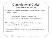 Convolutional Codes Representation and Encoding