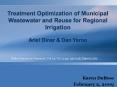 Treatment Optimization of Municipal Wastewater and Reuse for Regional Irrigation Ariel Dinar PowerPoint PPT Presentation