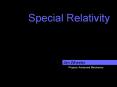 Special Relativity PowerPoint PPT Presentation