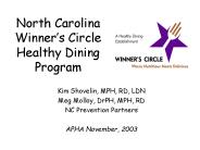 North Carolina Winner