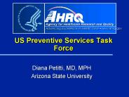 US Preventive Services Task Force