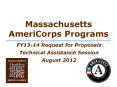 Massachusetts AmeriCorps Programs PowerPoint PPT Presentation
