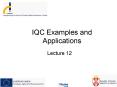 IQC Examples and Applications PowerPoint PPT Presentation