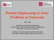 Protein Engineering to Solve Problems at Nanoscale