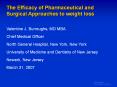 The Efficacy of Pharmaceutical and Surgical Approaches to weight loss PowerPoint PPT Presentation