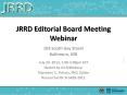 JRRD Editorial Board Meeting Webinar PowerPoint PPT Presentation
