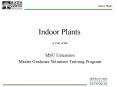 Master Gardener Indoor Plants Unit PowerPoint PPT Presentation