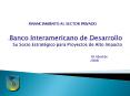 Banco Interamericano de Desarrollo Su Socio Estrat PowerPoint PPT Presentation