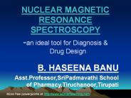 APPLICATIONS OF NMR IN MEDICINE