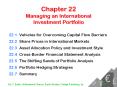 Chapter 22 Managing an International Investment Portfolio PowerPoint PPT Presentation