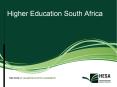 Higher Education South Africa PowerPoint PPT Presentation