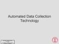 Automated Data Collection Technology PowerPoint PPT Presentation