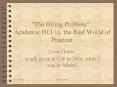 "The Hiring Problem" PowerPoint PPT Presentation