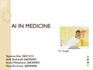AI IN MEDICINE