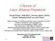 A Review of Laser Ablation Propulsion