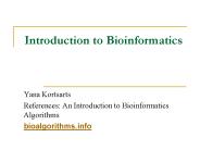 Introduction to Bioinformatics