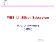 WBS 1.1 Silicon Subsystem