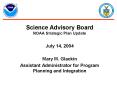 Science Advisory Board NOAA Strategic Plan Update PowerPoint PPT Presentation