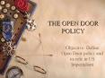 THE OPEN DOOR POLICY PowerPoint PPT Presentation