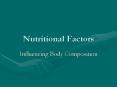 Nutritional Factors PowerPoint PPT Presentation