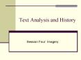 Text Analysis and History PowerPoint PPT Presentation