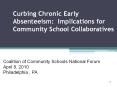 Curbing Chronic Early Absenteeism: Implications for Community School Collaboratives PowerPoint PPT Presentation