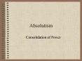 Absolutism PowerPoint PPT Presentation