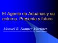 El Agente de Aduanas y su entorno. Presente y futuro. PowerPoint PPT Presentation
