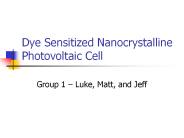 Dye Sensitized Nanocrystalline Photovoltaic Cell