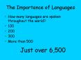 The Importance of Languages PowerPoint PPT Presentation
