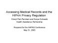 Accessing Medical Records and the HIPAA Privacy Regulation PowerPoint PPT Presentation