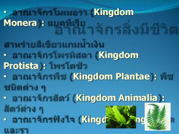 ??????????????? (Kingdom Monera): ?????????