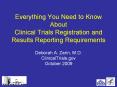 Everything You Need to Know About Clinical Trials Registration and Results Reporting Requirements PowerPoint PPT Presentation