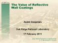 The Value of Reflective Wall Coatings PowerPoint PPT Presentation